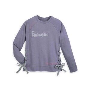 NWT Disney Parks Exclusive Don’t Live in Fantasyland Cosplay Sweater Purple Sz M